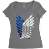Attack On Titan Women's Triblend Scoop T-shirt