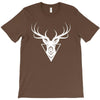 deer head vector white logo T-Shirt