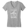 cycling is dope Women's V-Neck T-Shirt