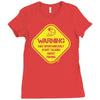 warning may...talking about fishing Ladies Fitted T-Shirt