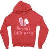 Mommy's Little Bunny Easter Themed Zipper Hoodie