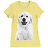 pocket puppy Ladies Fitted T-Shirt
