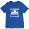 my other ride is a time machine V-Neck Tee