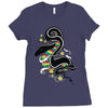 many colors  snake Ladies Fitted T-Shirt