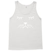 whiskers cat dog cute puppy animal baseball jersey Tank Top