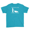 fat people are harder to kidnap funny Youth Tee