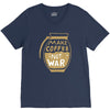 make coffee not war V-Neck Tee