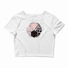 yin yan die Crop Top
