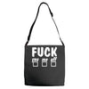 fuck you me off fun Adjustable Strap Totes