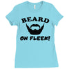 mens beard Ladies Fitted T-Shirt