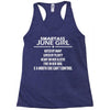 Smartass June Girl Racerback Tank
