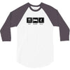 eat,sleep,golf 3/4 Sleeve Shirt
