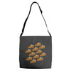 ugly pumpkin pie Adjustable Strap Totes