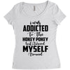 i was addicted to the hokey pokey Women's Triblend Scoop T-shirt