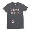 Muggle On Board Floral Ladies Fitted T-Shirt
