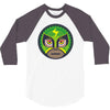 lucha libre   green 3/4 Sleeve Shirt