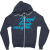 normal people wassy me Zipper Hoodie