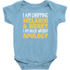 black without apology Baby Bodysuit
