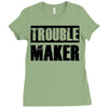 trouble maker Ladies Fitted T-Shirt