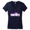 Fortnite Galaxy Women's V-Neck T-Shirt