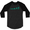 evolution of turtles 3/4 Sleeve Shirt