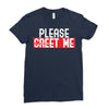greet me Ladies Fitted T-Shirt