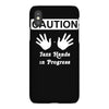 caution! jazz handsfunny jazz dance comic boogie camp trumpet iPhoneX Case