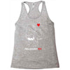 pregnant rex white and red color Racerback Tank