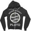 never forget pluto the planet Zipper Hoodie