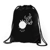 crazy cow Drawstring Bags
