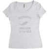 narwhals Women's Triblend Scoop T-shirt