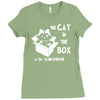 the cat in the box Ladies Fitted T-Shirt