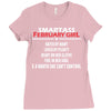 Smartass February Girl Ladies Fitted T-Shirt