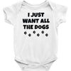 all the dogs Baby Onesie