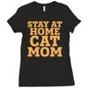 stay at home cat mom Ladies Fitted T-Shirt