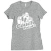 couch potato Ladies Fitted T-Shirt