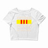 vietnam veteran Crop Top
