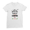 Weekend Forecast Camping With A Chance Of Drinking Ladies Fitted T-Shirt