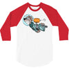 astronaut dog 3/4 Sleeve Shirt