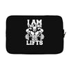 i am the one who lifts Laptop sleeve