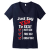 Yes To Sex! Women's V-Neck T-Shirt