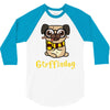 gryffindog pug 3/4 Sleeve Shirt