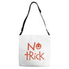 no trick pumpkin halloween Adjustable Strap Totes