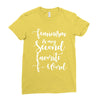 feminism is my second favorite f word Ladies Fitted T-Shirt