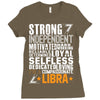 Strong Independent Motivated Libra Ladies Fitted T-Shirt