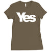 vote yes for scotland scottish independence Ladies Fitted T-Shirt
