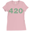 marijuana 420 Ladies Fitted T-Shirt