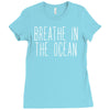breath in the ocean Ladies Fitted T-Shirt