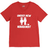 under new management stag night wedding mens V-Neck Tee