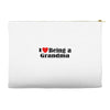 i love being a grandma Accessory Pouches